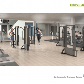 This is a visual produced for the Sugden Sport Centre project, using Revit and Photoshop only.